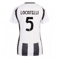 Camisa de time de futebol Juventus Manuel Locatelli #5 Replicas 1º Equipamento Feminina 2024-25 Manga Curta